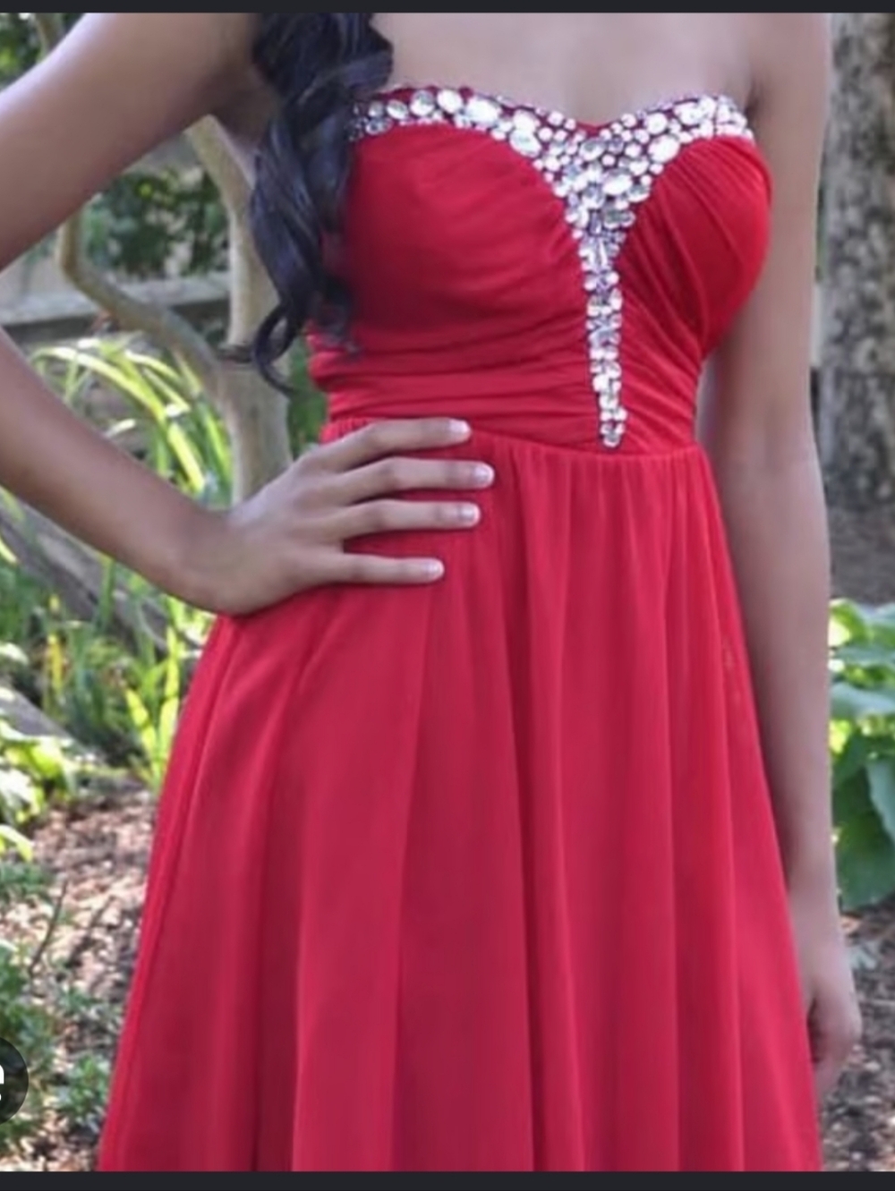 Speechless Hot Pink Strapless Mini Dress with Bling Y2k